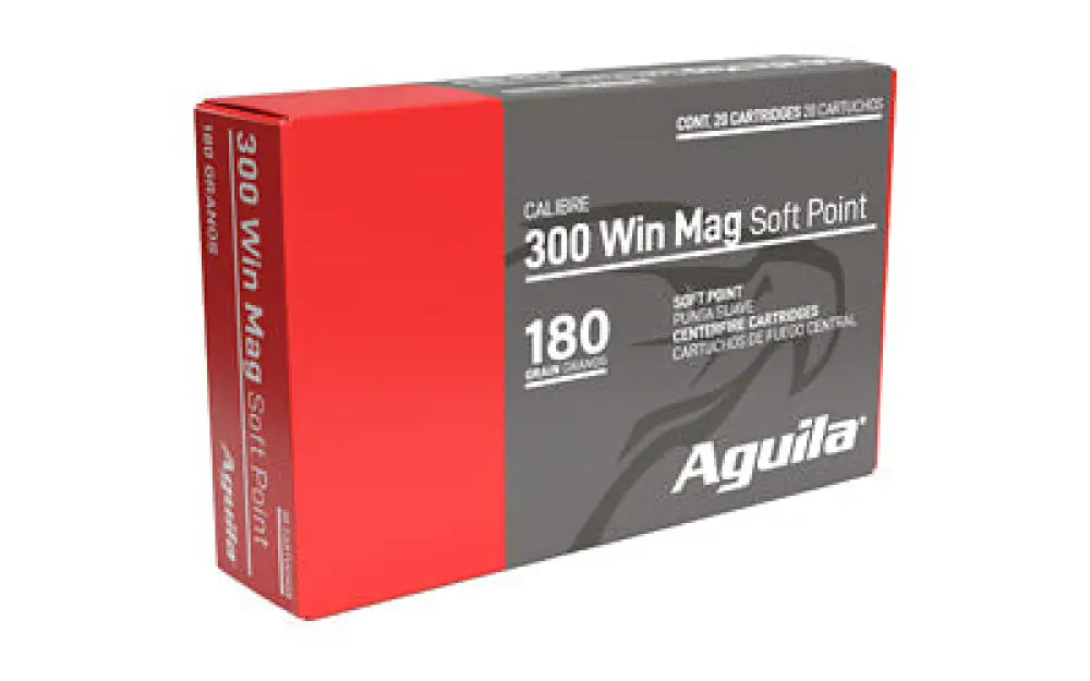 Aguila 300 Win Mag 180gr Sp 20/200 Buy at Faith and Freedom Outdoors - Soft Point