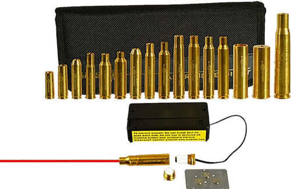 Aimshot Master Kit Multi-caliber Bore Sight with Red 650nm Laser Uses L736 Button Cell Batteries & 2 Aaa - Ktmaster2red