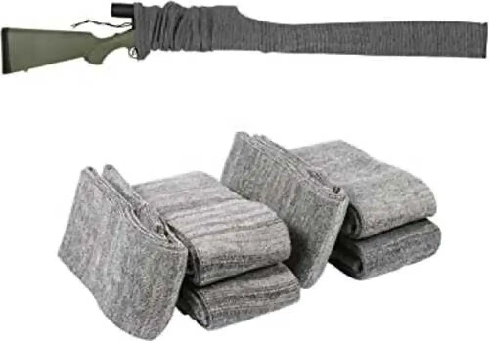 Allen 13173 Firearm Sock Made of Black Silicone-treated Knit with Custom Id Labeling Holds Rifles Scope or Shotguns