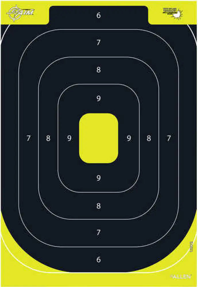 Allen 15372 Ez-aim Splash Ipsc Silhouette Non-adhesive Paper Target 12.50’’ w x 18.25’’ h 8 Per Pkg