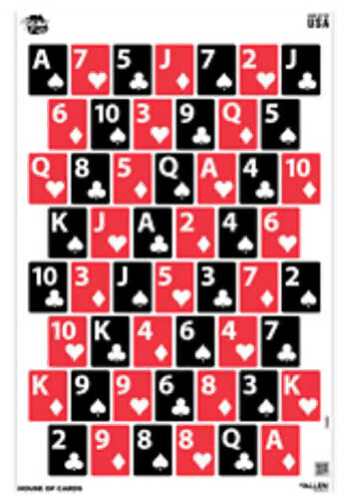 Allen 15655 Ezaim Trgts 23x35 House of Cards 3pk