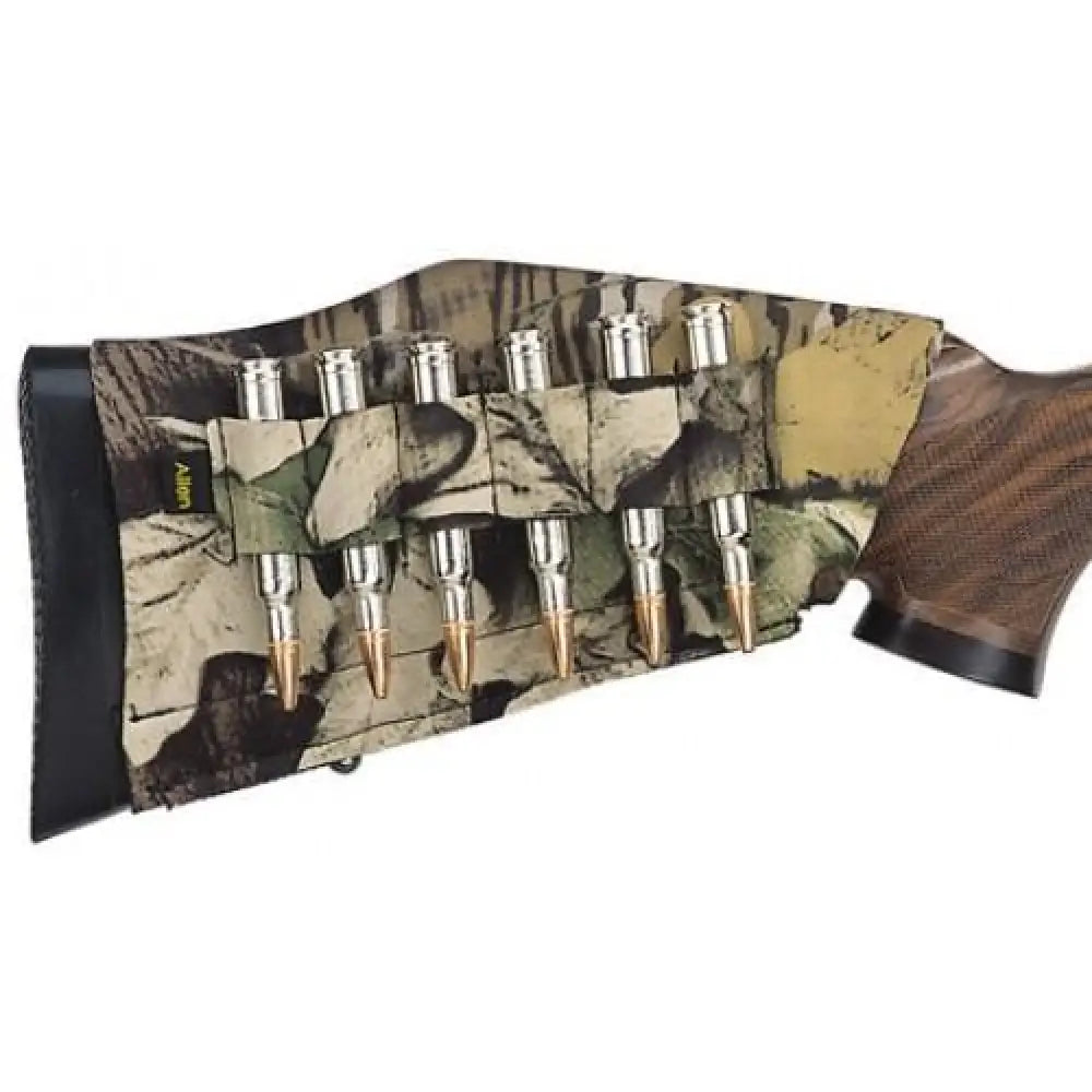 Allen Cartridge Holders Company Buttstock Shell Holder Mossy Oak Break-up Rifle Buy at Faith and Freedom Outdoors