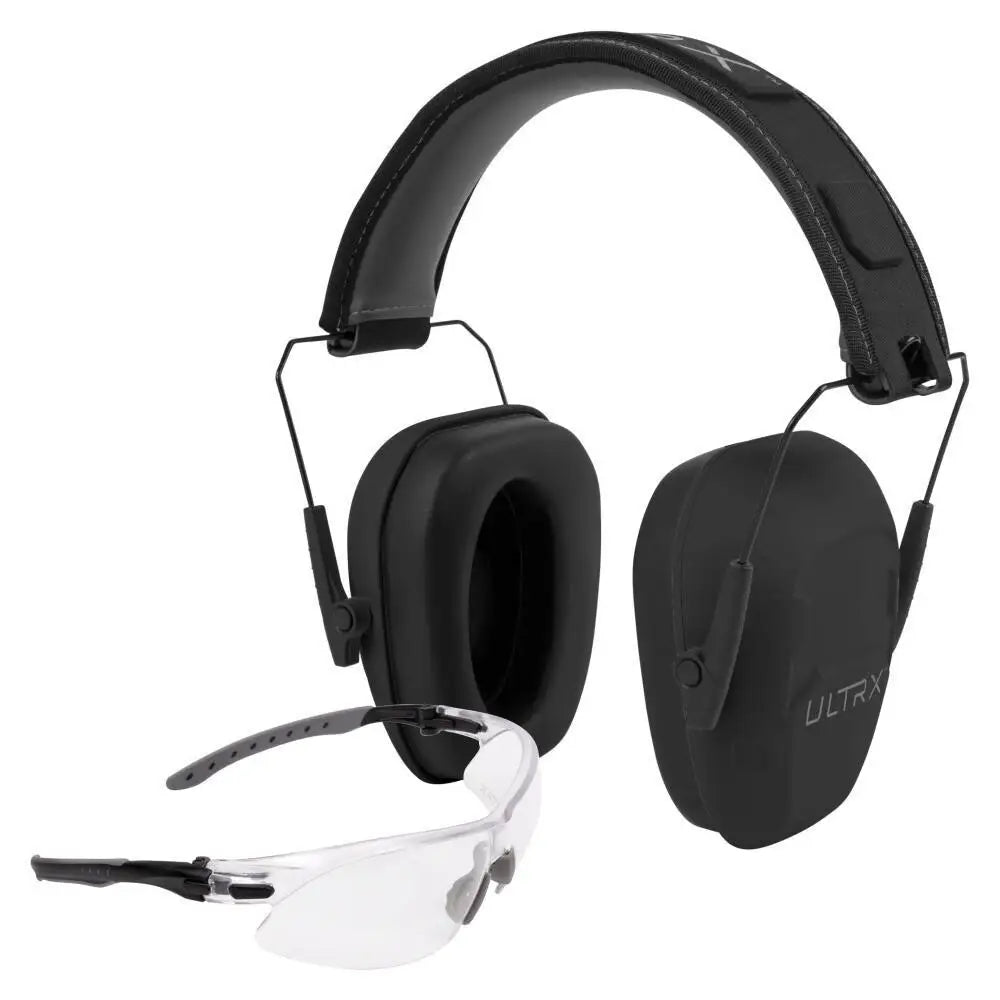 Allen Ear & Eye Combo Kits Ultrx Shield Passive Earmuff 23db Midnight Grey Shooting Glasses Clear Buy at Faith