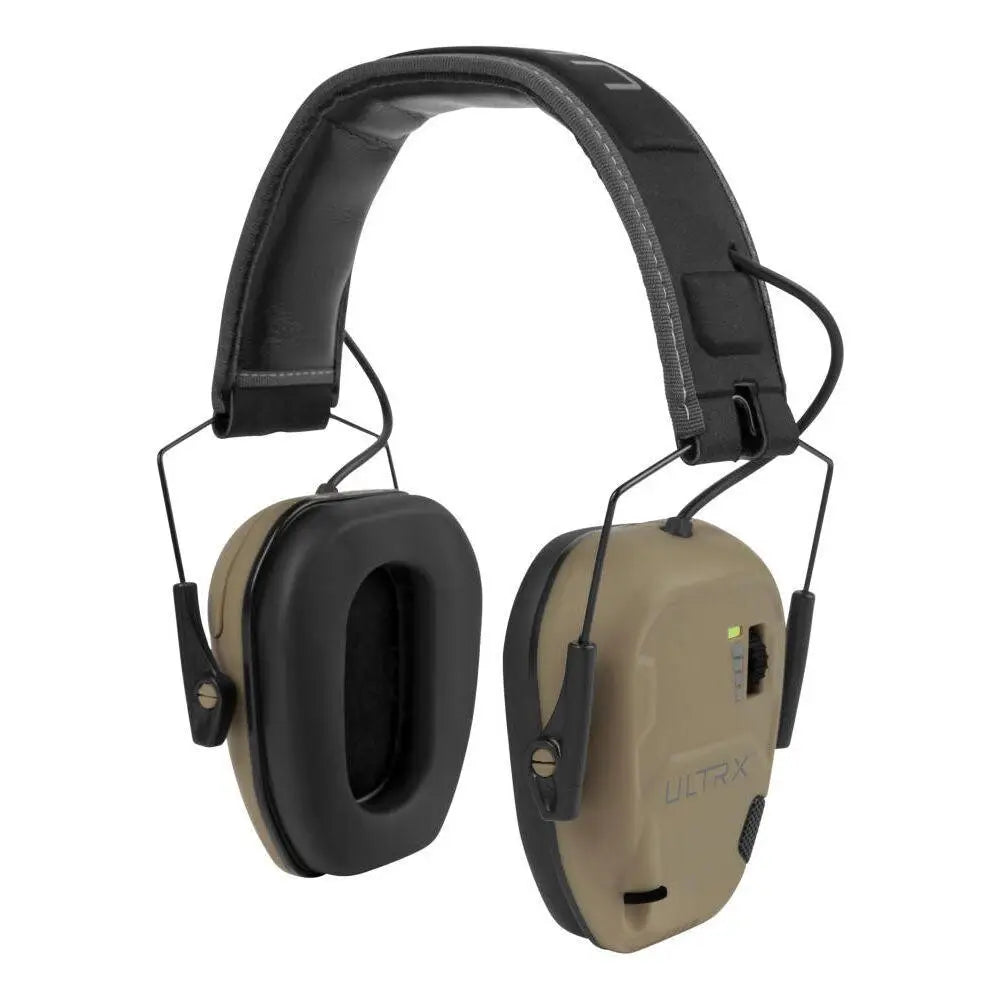 Allen Ear Muffs Ultrx Bionic Electronic Earmuff 22db Fde Buy at Faith and Freedom Outdoors