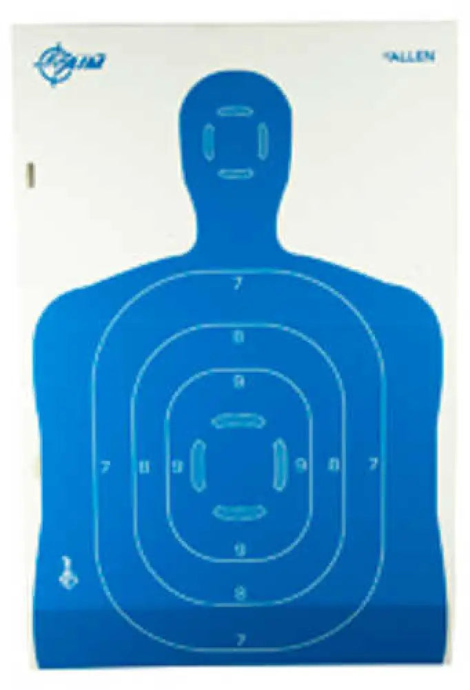 Allen Ez Aim Adhesive Handgun Trainer 12’’ x 18’’ 5 Pack Blue/white & Black/orange 15579