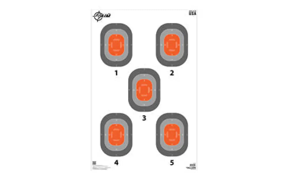 Allen Ezaim 5 Spot Target 23x35 50 Pack Buy at Faith and Freedom Outdoors - Paper Targets