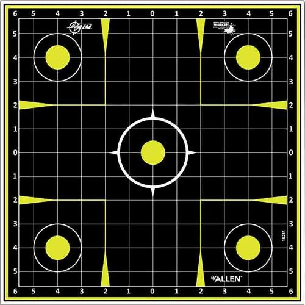Allen Ezaim Splash Sight-in Grid Paper Target 12x12’’ 12 Pk. Model: 15211