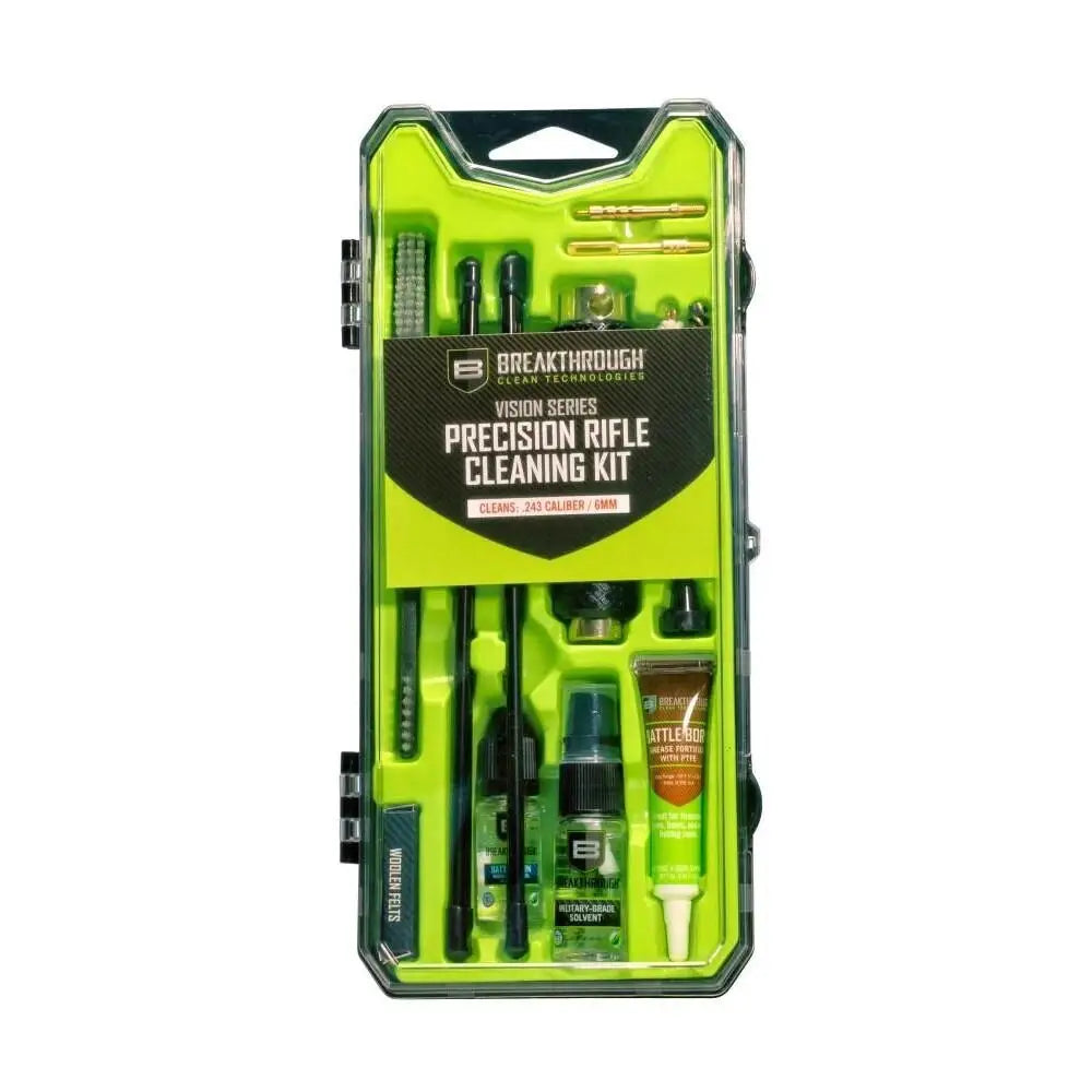 Allen Gun Cleaning Kits Breakthrough Clean Technologies Vision Series Rifle Kit.243 Cal and 6mm Buy at Faith
