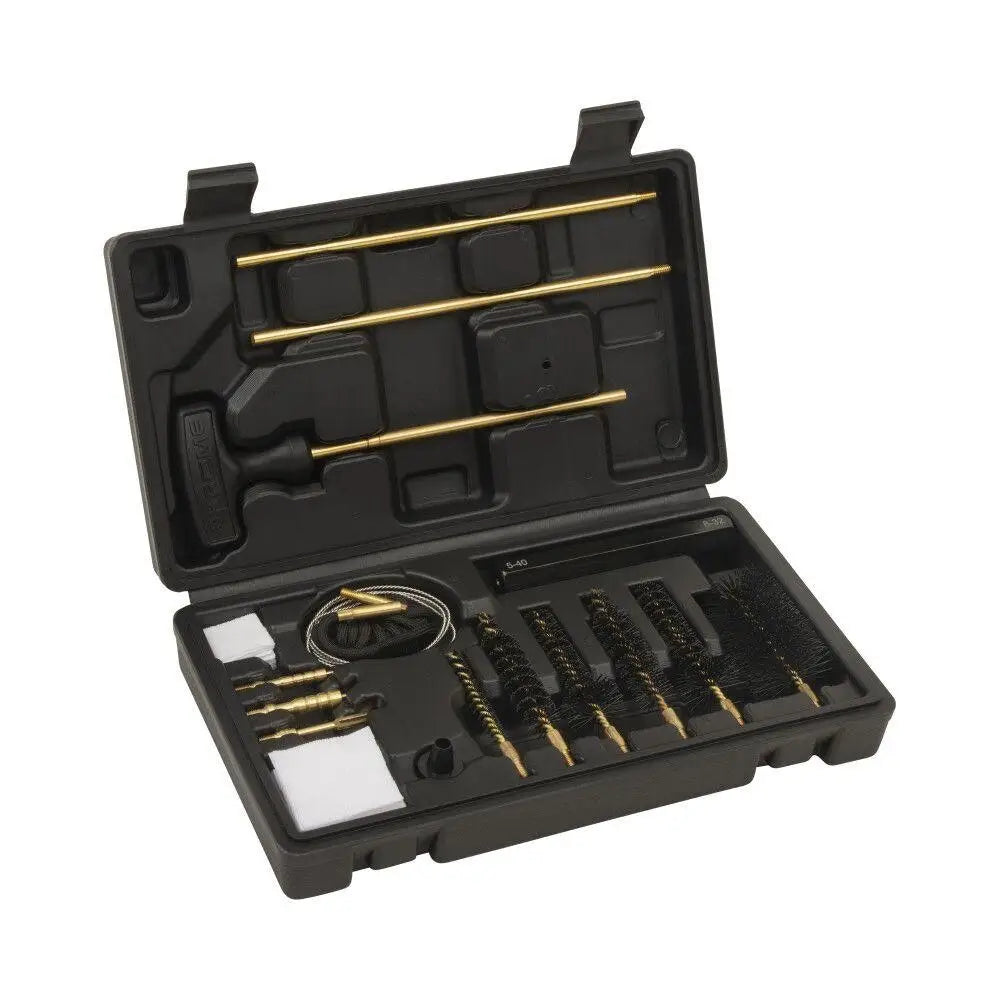 Allen Gun Cleaning Kits Krome Modern Sporting Rifle Kit 22 223 30 & 308 Cal. 17 Pieces Black Buy at Faith and Freedom