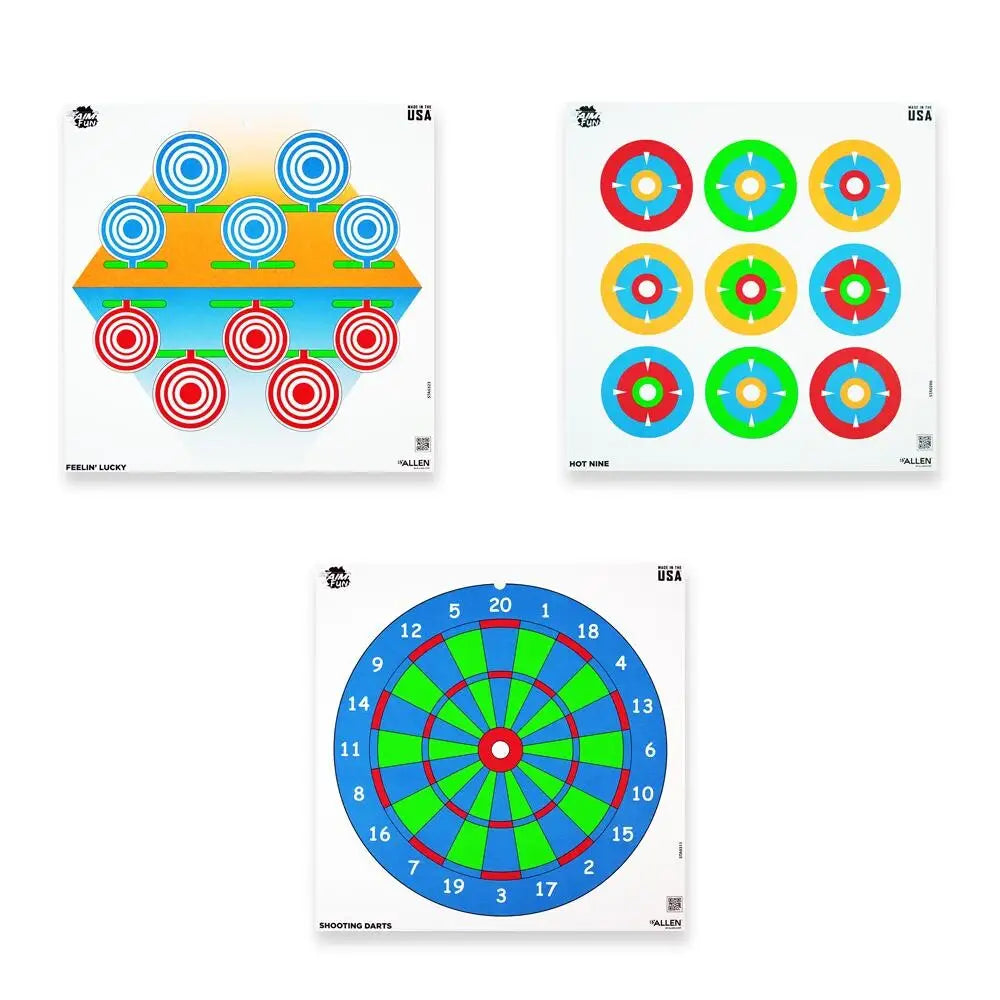 Allen Paper Targets Ez Aim 12’’ Fun Plinking the Day Away 9/ct Buy at Faith and Freedom Outdoors