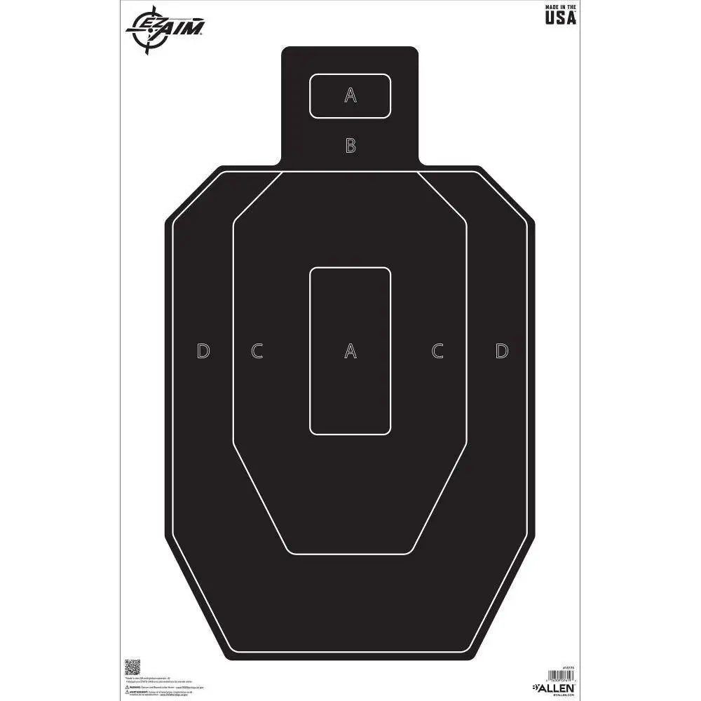 Allen Paper Targets Ez Aim Ipsc Sileft Handouette Target 23’’ x 35’’ 50/ct Buy at Faith and Freedom Outdoors