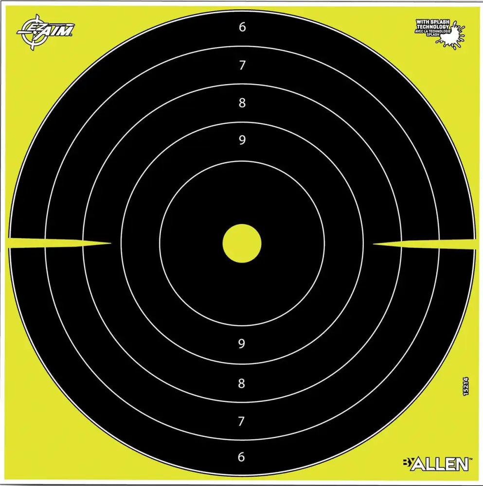 Allen Paper Targets Ez Aim Non-adhesive Splash Bullseye 12x12- 12/ct Buy at Faith and Freedom Outdoors