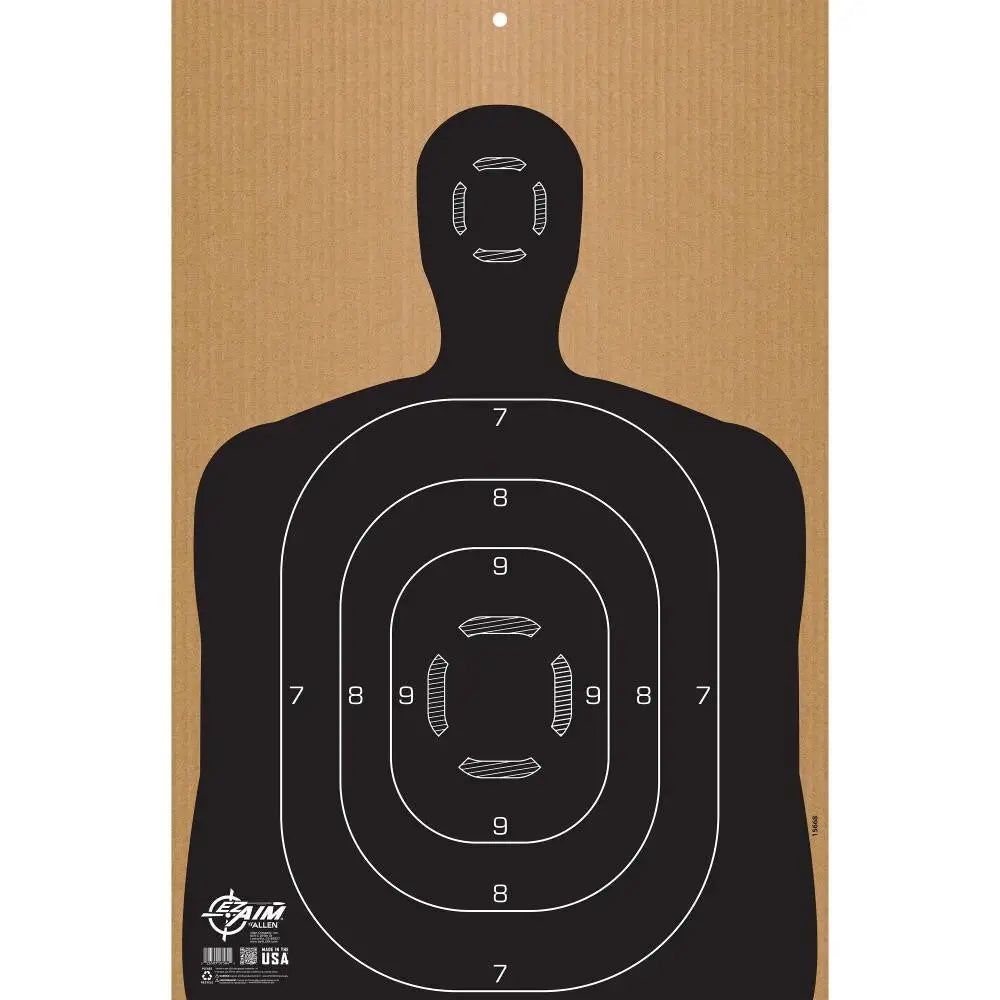 Allen Paper Targets Ez Aim Sileft Handouette Corrugated Shooting Target B27 23’’ x 35’’ Buy at Faith and Freedom