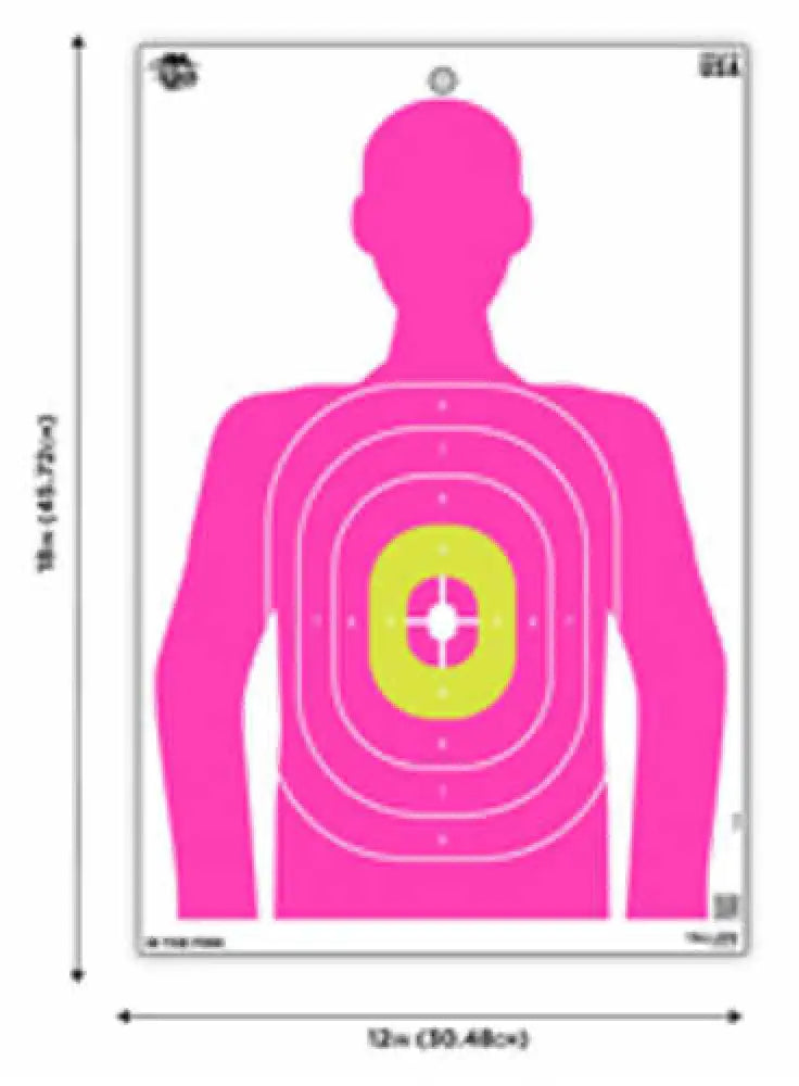 Allen Pink Silhouette Ez Aim Paper Targets 3 Pack 12’’x18’’ 15646