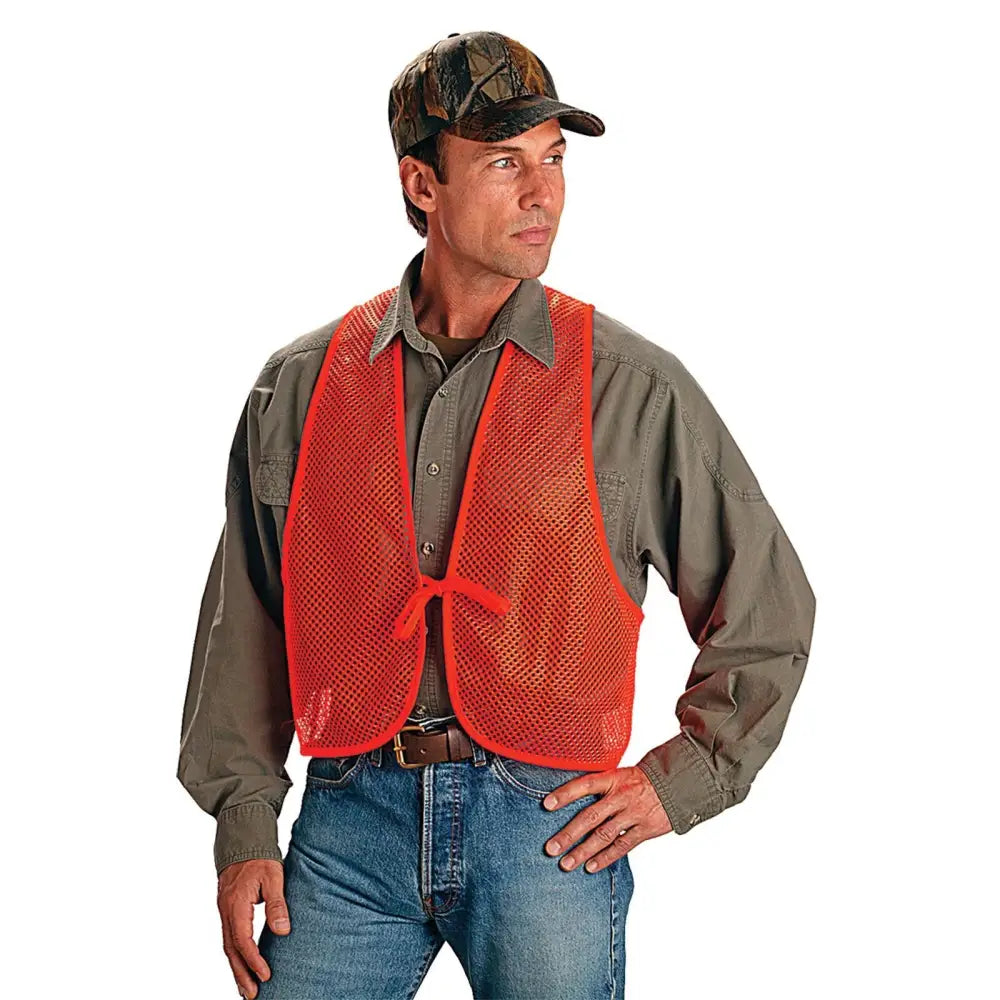 Allen Shooting Vests Blaze Orange Hunters Safety Vest one Size Buy at Faith and Freedom Outdoors