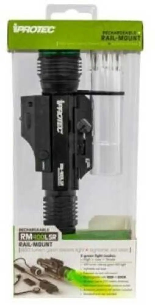 Alliance Consumer Group 6794 Rm400 Lsr Light/laser Combo Green 40/400 Lumens Rechargeable Lithium Ion Battery Black Airc