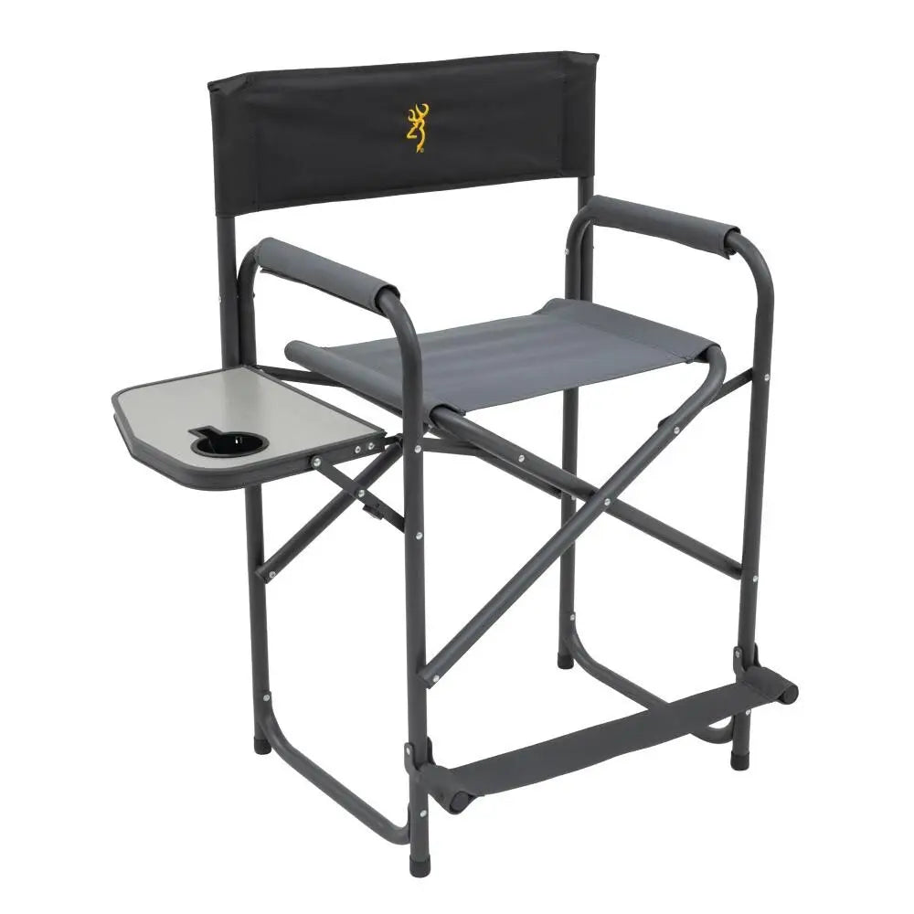Alps Brands Chairs Alps Browning Directors Chair Xt Plus Camping Charcoal/grey Buy at Faith and Freedom Outdoors