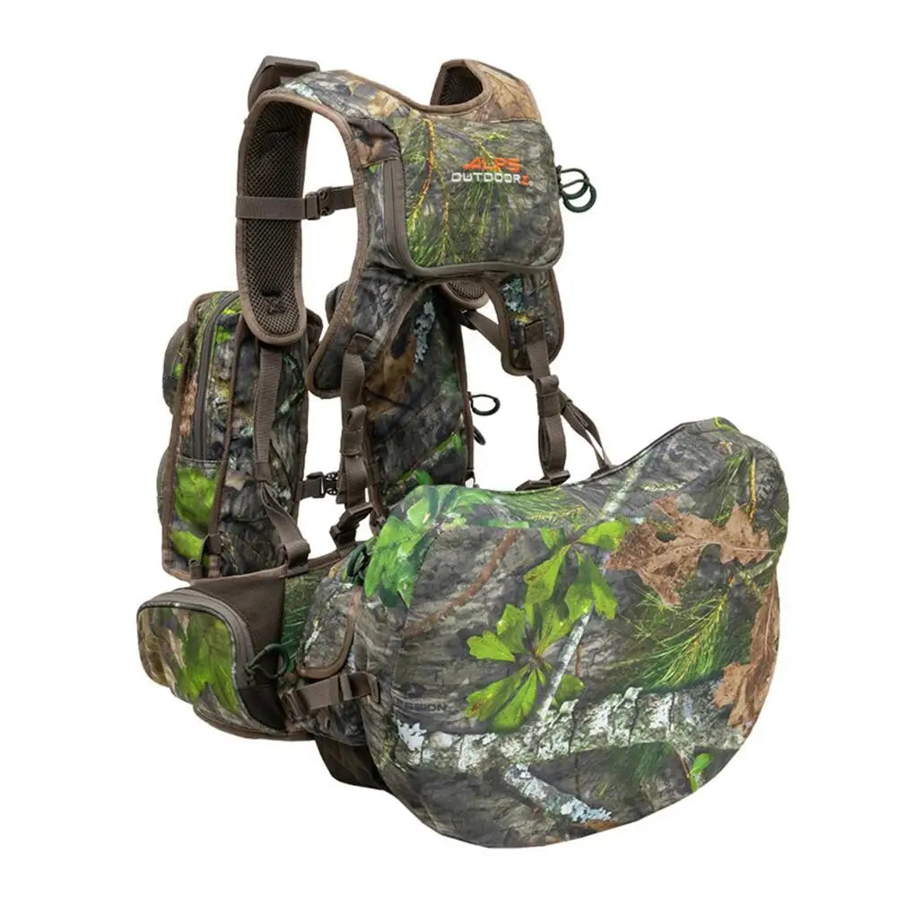 Alps Brands Shooting Vests Alps Outdoorz Long Spur Deluxe Turkey Vest Mossy Oak Obession Buy at Faith and Freedom