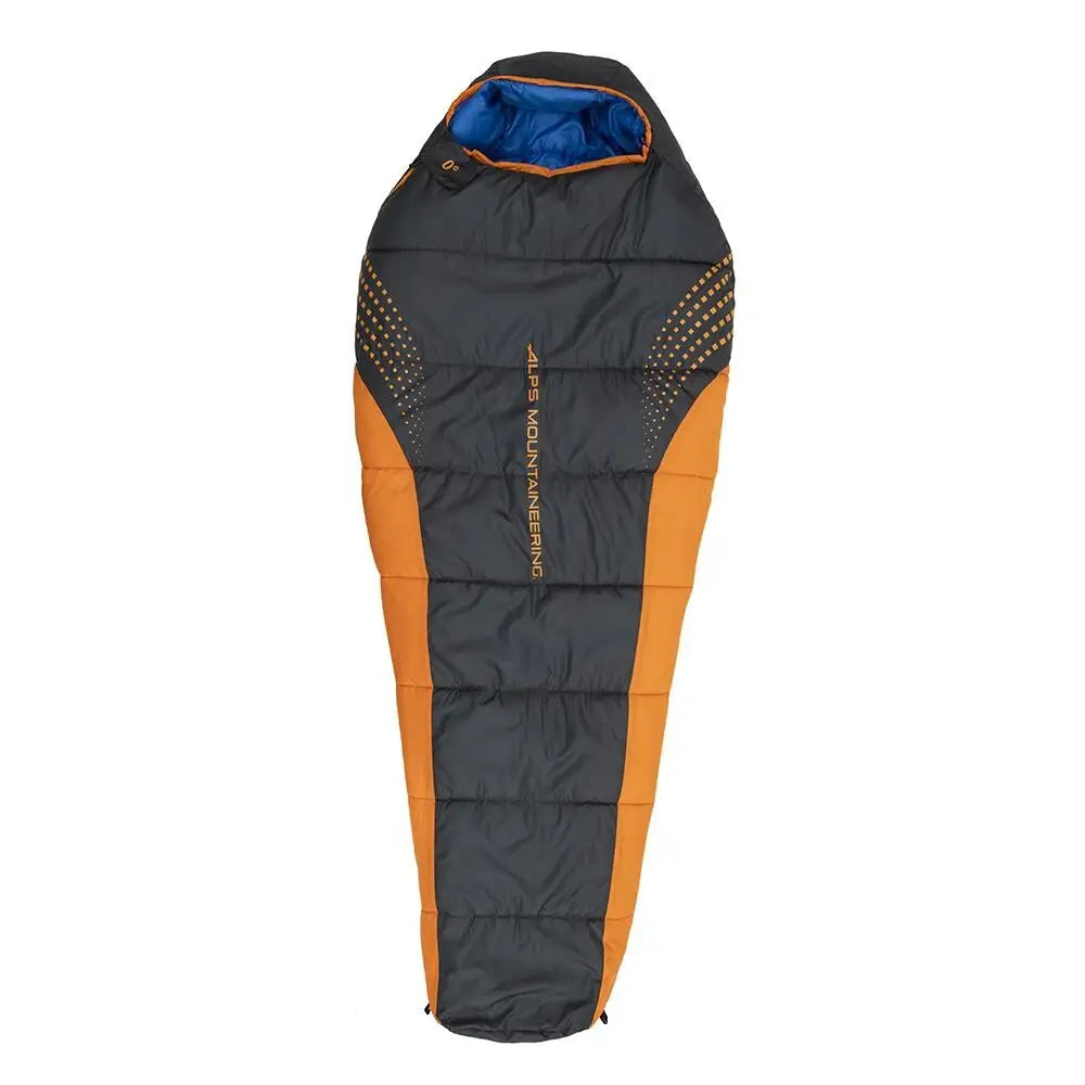 Alps Brands Sleeping Bags Alps Mountaineering Blaze 0° Regular Bag 32x80 Charcoal/orange Buy at Faith and Freedom
