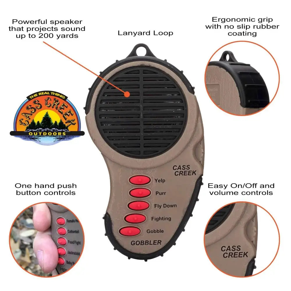 Altus Brands Llc - Pro-ears Electronic Calls - Cass Creek Ergo Spring Gobarreler Call Buy at Faith and Freedom Outdoors