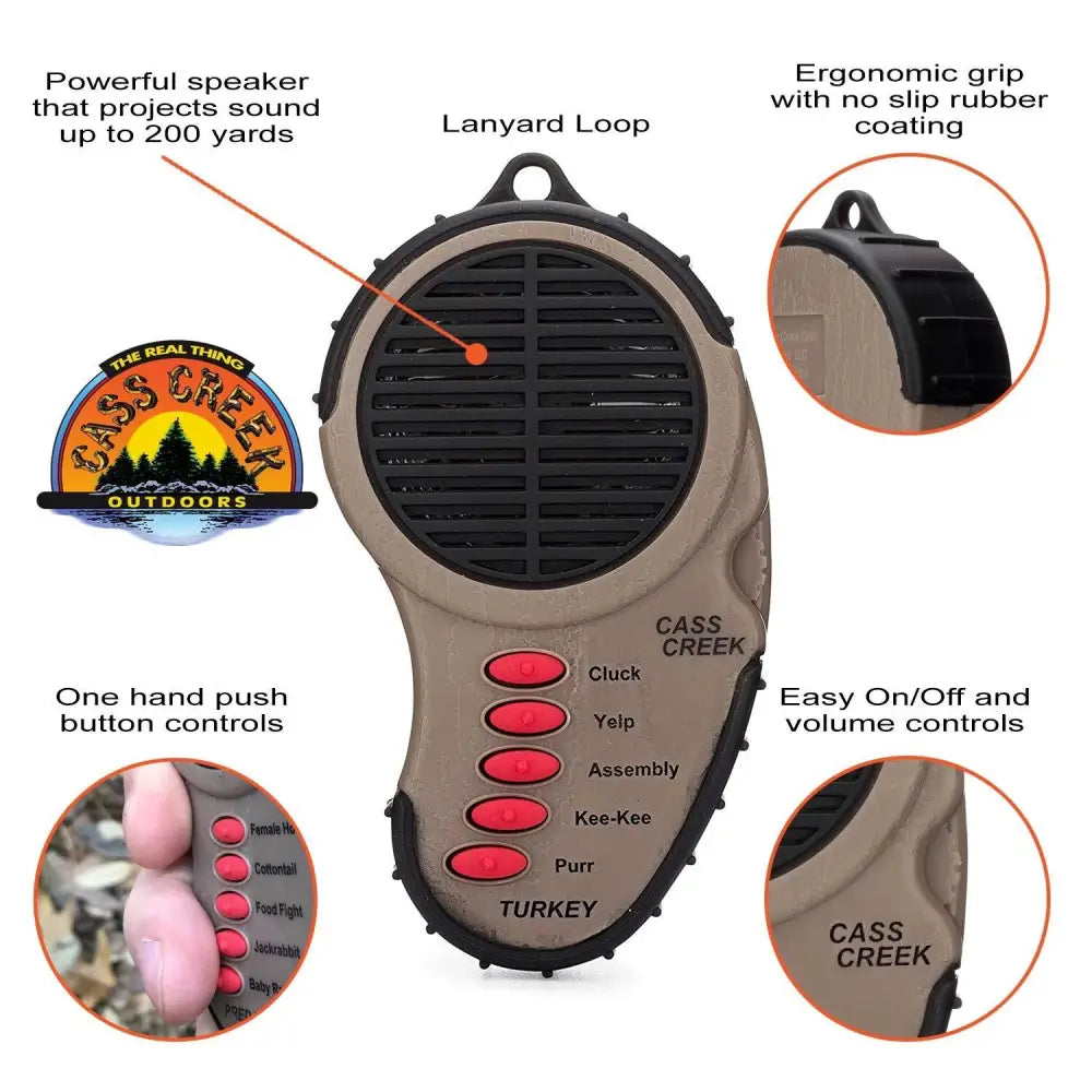 Altus Brands Llc - Pro-ears Electronic Calls - Cass Creek Ergo Turkey Call Buy at Faith and Freedom Outdoors