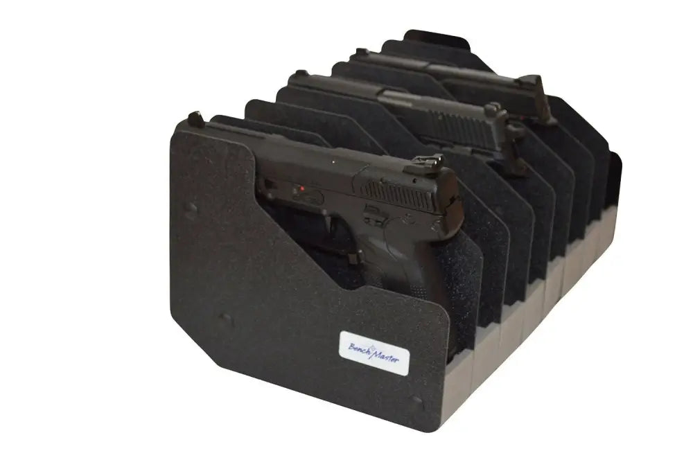 Altus Brands Llc - Pro-ears Storage & Organization Accessories - Benchmaster Weapon Rack Eight Gun Pistol Buy at Faith