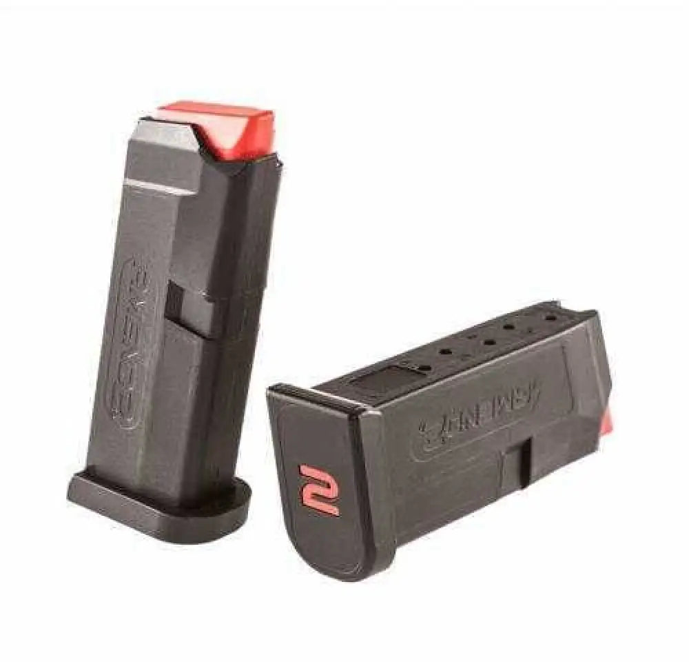 Amend2 Magazine 380acp 6rd Black Fits Glock 42 Am11a2glock42blk
