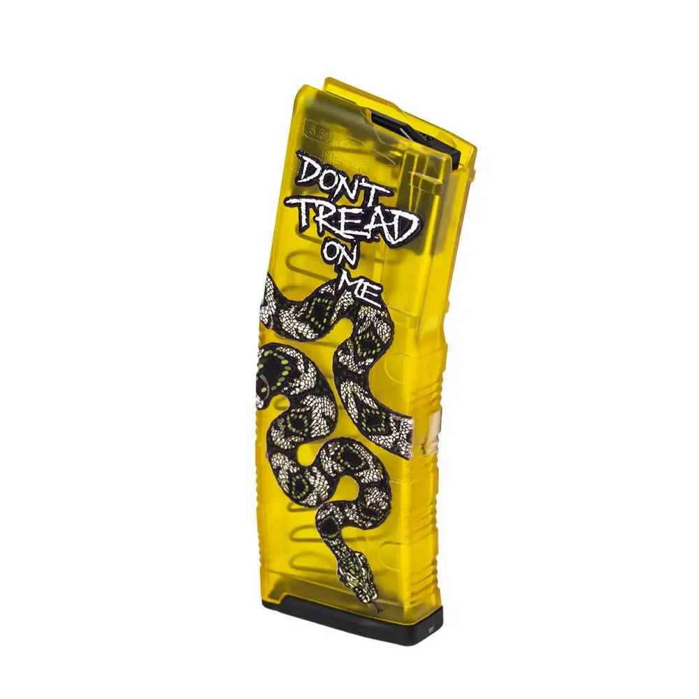 Amend2 Rifle Magazines Ar-15 Magazine Translucent Yellow Don’t Tread on me 5.56x45mm/223 Rem 30 Round Buy at Faith