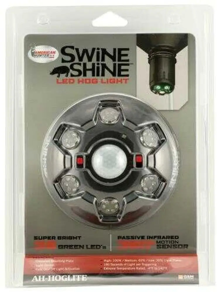 American Hunter Feeders Ahhoglite Swine Shine Led Hog Light Aa (8) Black