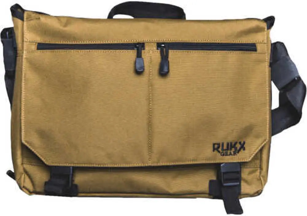 American Tactical Imports Rukx Gear Discrete Business Bag with Concealed Pistol Pocket 600d Polyester Tan - Atictbbt
