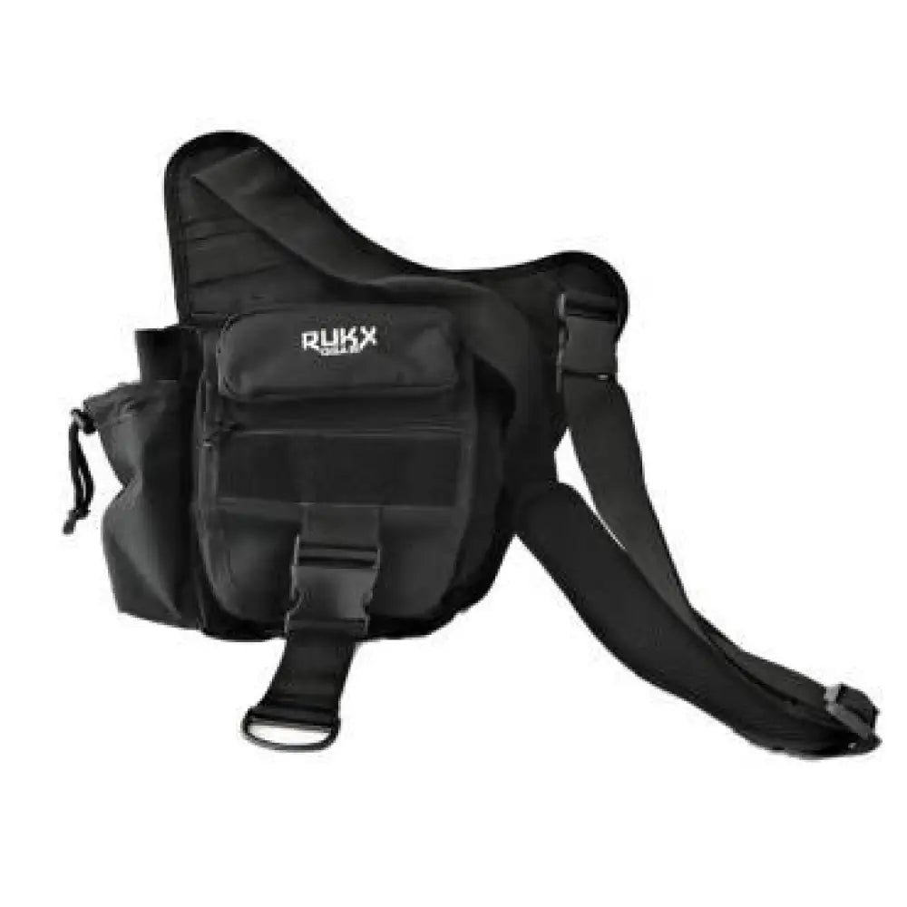 American Tactical Inc-ati Waist Packs Ati Single Strap Sling Bag Black Rukx Gear Buy at Faith and Freedom Outdoors