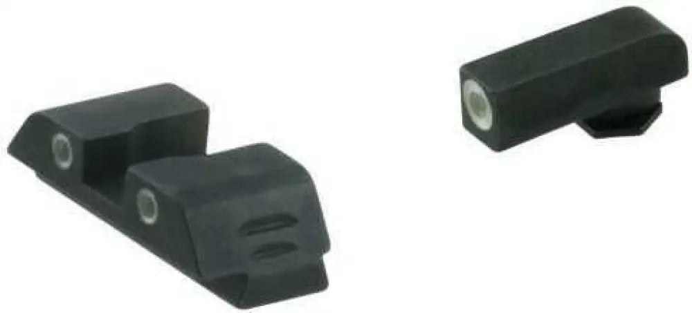 Ameriglo Gl5113 Classic 3 Dot Night Sight Fits Glock 17/19/19x/26/34 Gen5 Tritium Green W/white Outline Front