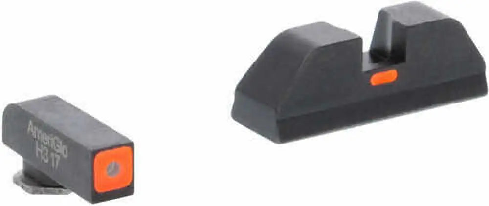 Ameriglo Gl616 Cap Night Sight Fits Glock Tritium Green W/orange Outline Front Paint Black Line Rear
