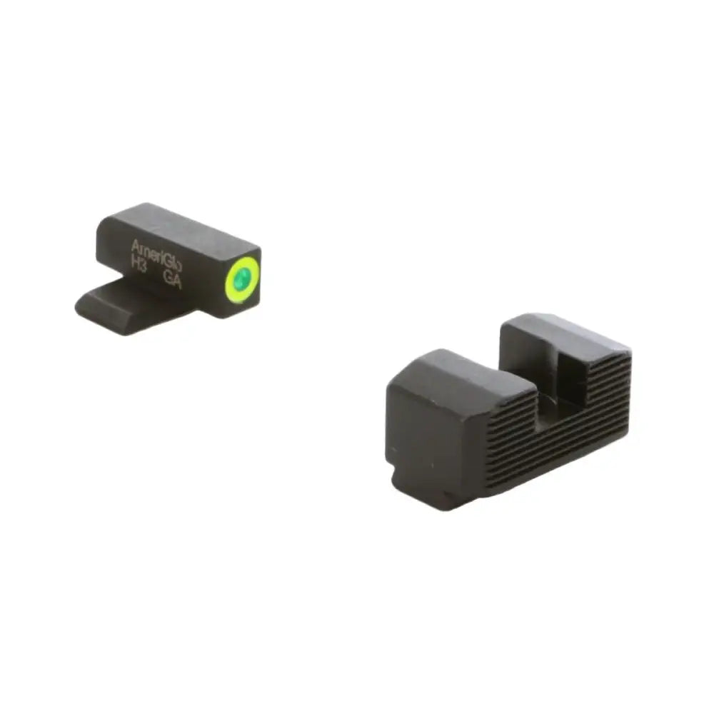 Ameriglo Gun Parts|night Sights Green Tritium Lumigreen Outline Front Black Serrated Rear Hellcat Standard Buy at Faith