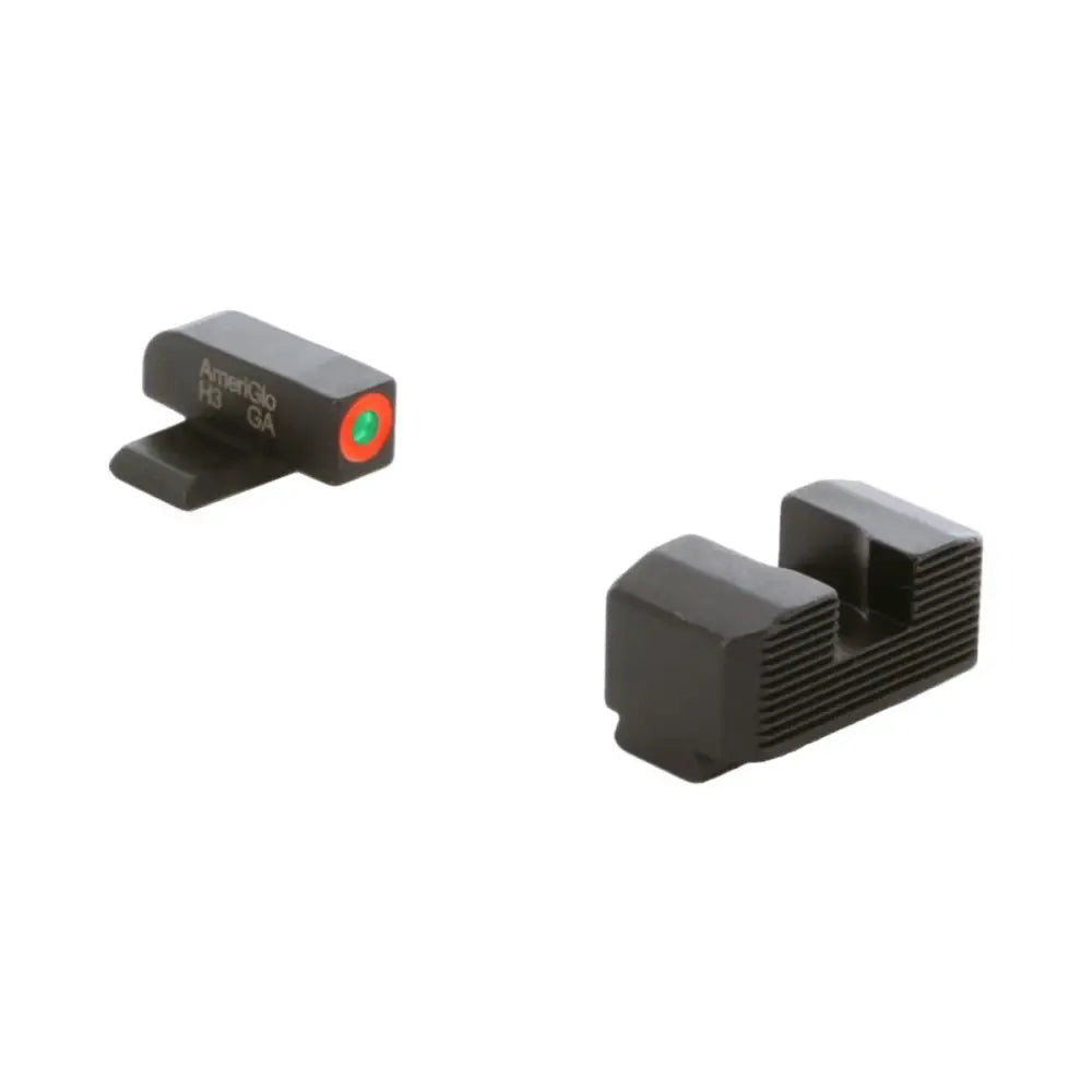 Ameriglo Gun Parts|night Sights Green Tritium Orange Outline Front Black Serrated Rear Sight Hellcat Standard Buy
