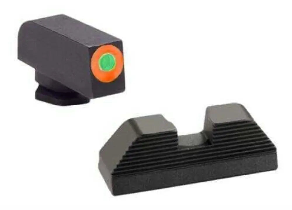Ameriglo Hackathorn Sight for Glock 42 & 43 Steel Green W/orange Outline Md: Gl436
