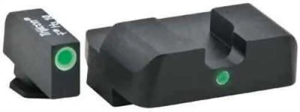 Ameriglo I-dot 2 Dot Sights for Glock 17 19 22 23 24 26 27 33 34 35 37 38 39 Green with White Outline Front and Rear
