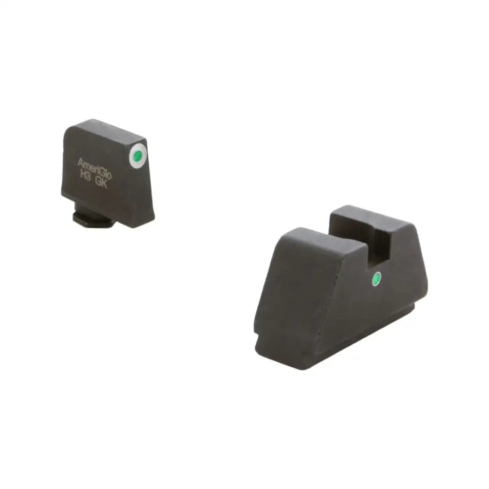 Ameriglo Night Sights 3xl Tall Green Tritium White Outline Front Dot Rear Glock Buy at Faith and Freedom Outdoors