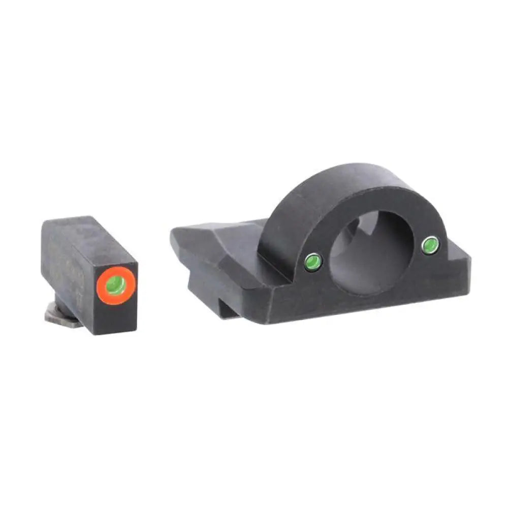 Ameriglo Night Sights Ghost Ring Sight Set for Glock Models 17.19.26 - Orange Outline Buy at Faith and Freedom Outdoors