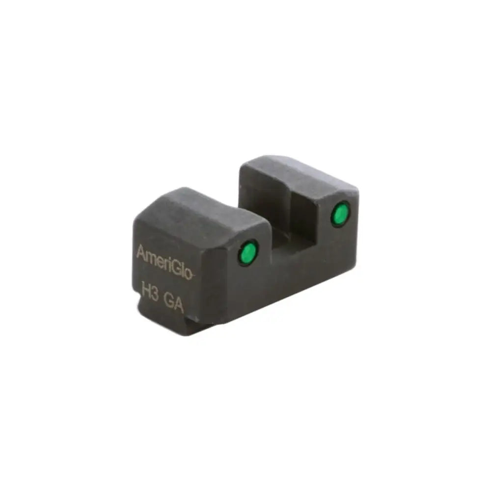 Ameriglo Night Sights Green Tritium 2-dot Black Outlines.300in h Sq Notch Serrated Sight Hellcat Osp Buy at Faith