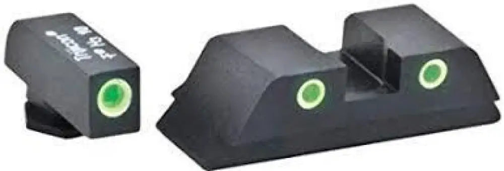 Ameriglo Night Sights Green Tritium Front/rear 3 Dot Sight Set White Outlines for Glock Gen 5 Buy at Faith and Freedom