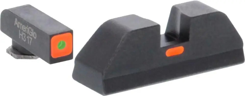 Ameriglo Night Sights Green Tritium Outline Orange Square (non Trit) Rear for Glock Gen 5 Buy at Faith and Freedom