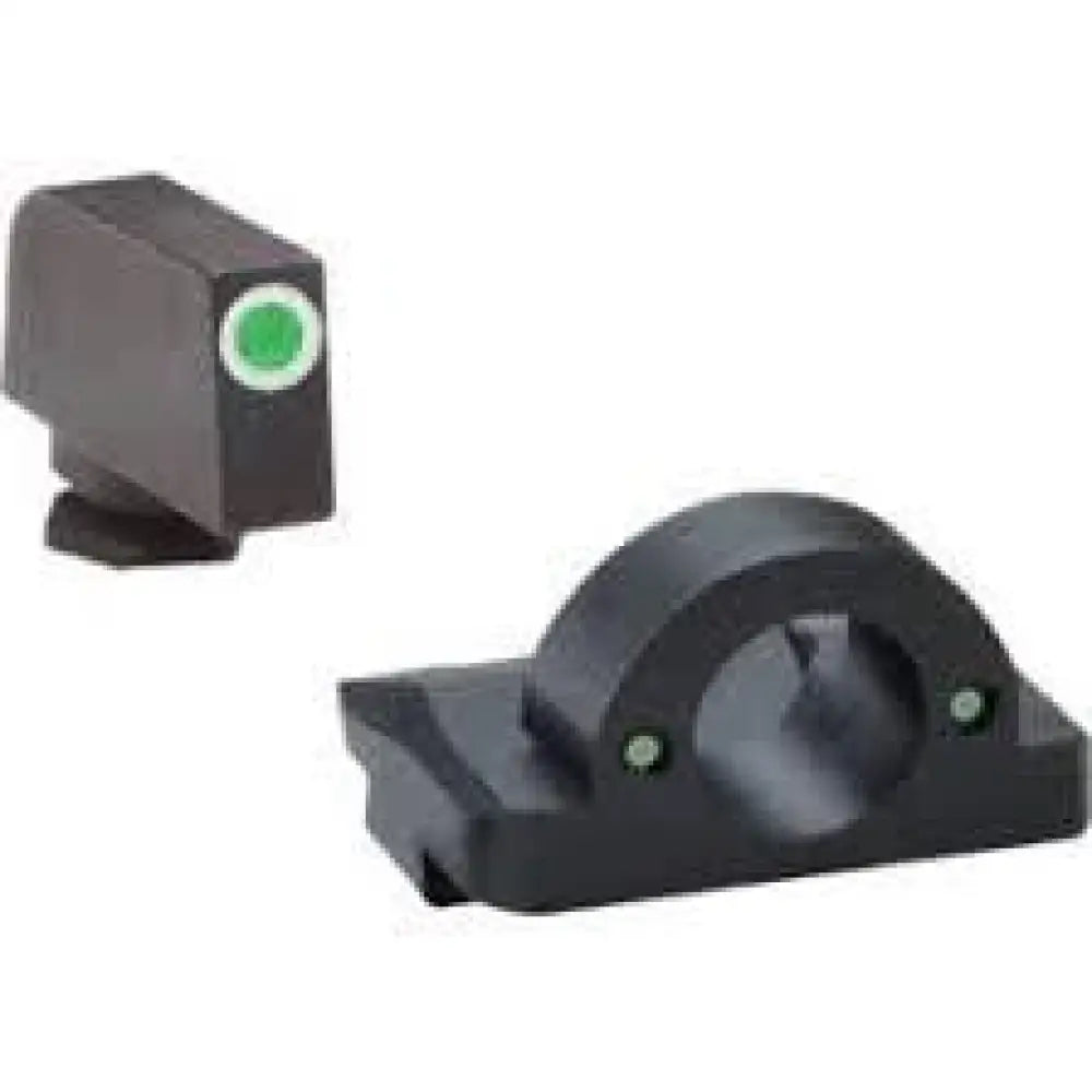 Ameriglo Night Sights Green Tritium Outline White for Glock Gen 5 17-19-19x-26-45 Buy at Faith and Freedom Outdoors
