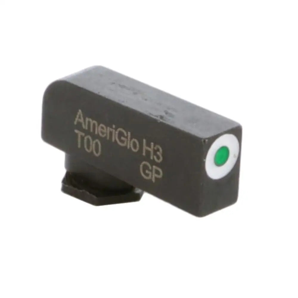 Ameriglo Night Sights Green Tritium White Outline Stock Front.200in h.125in w Glock Buy at Faith and Freedom Outdoors