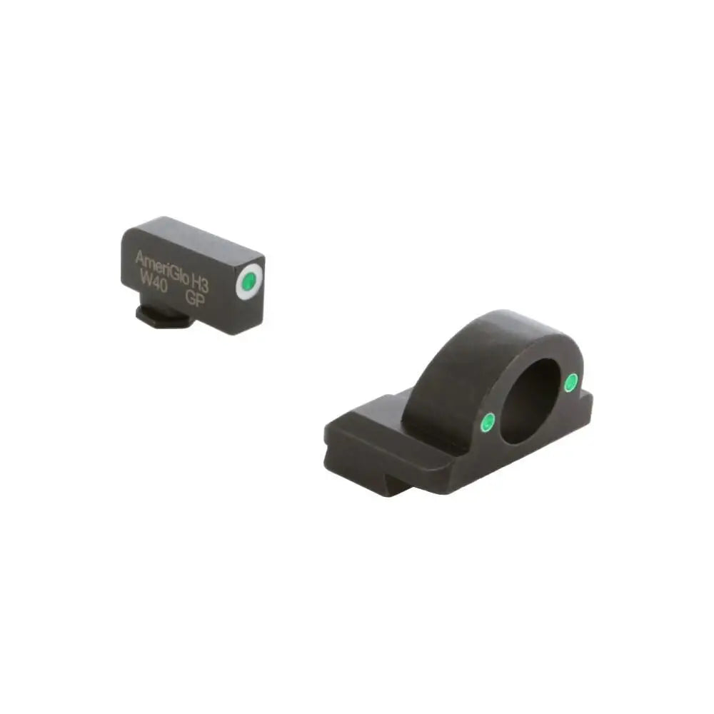 Ameriglo Night Sights Tritium Ghost Ring Handgun Sight for Glock 42/43/43x/48 Green Rear with White Front Buy at Faith
