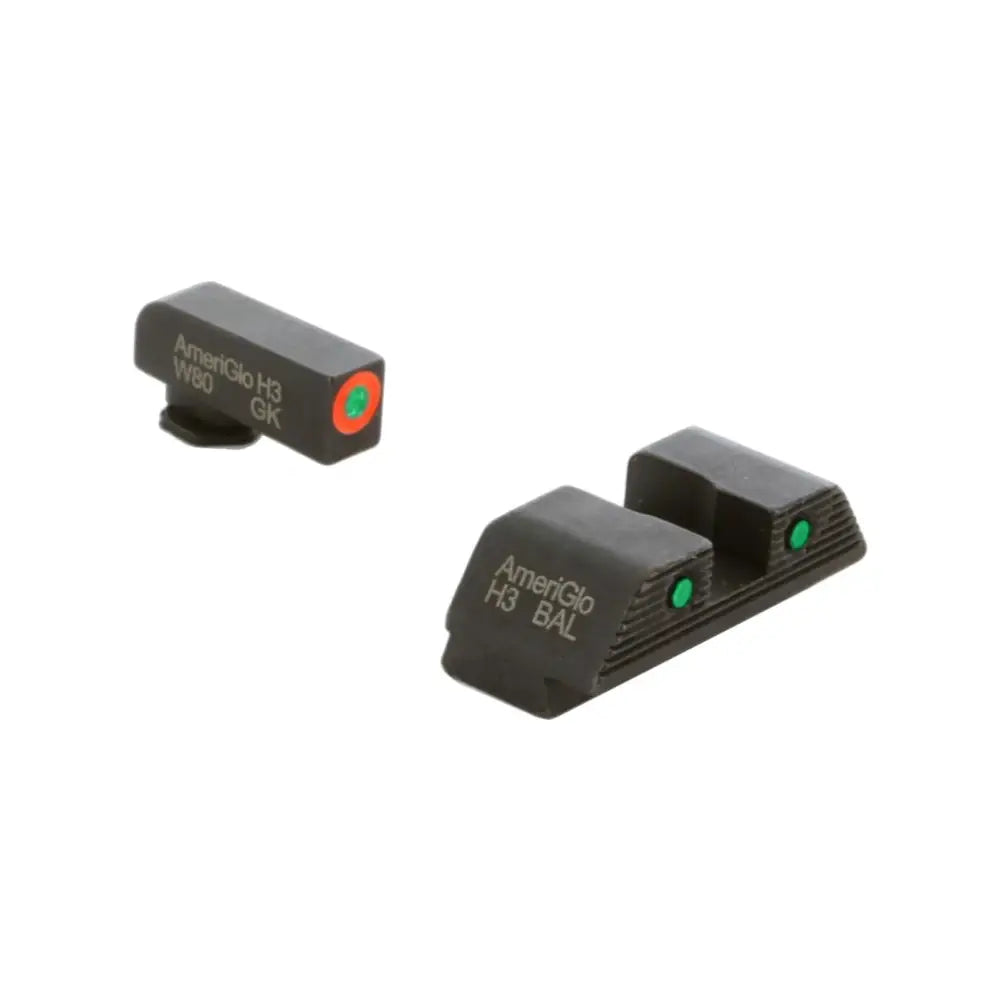 Ameriglo Night Sights Trooper Tritium Sight Set Green with Orange Front Black Rear for Glock Buy at Faith and Freedom