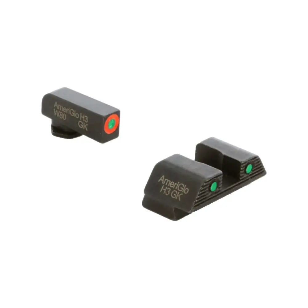 Ameriglo Night Sights Trooper Tritium Sight Set Green with Orange Front Black Rear for Glock 42 43 43x 48 Buy at Faith