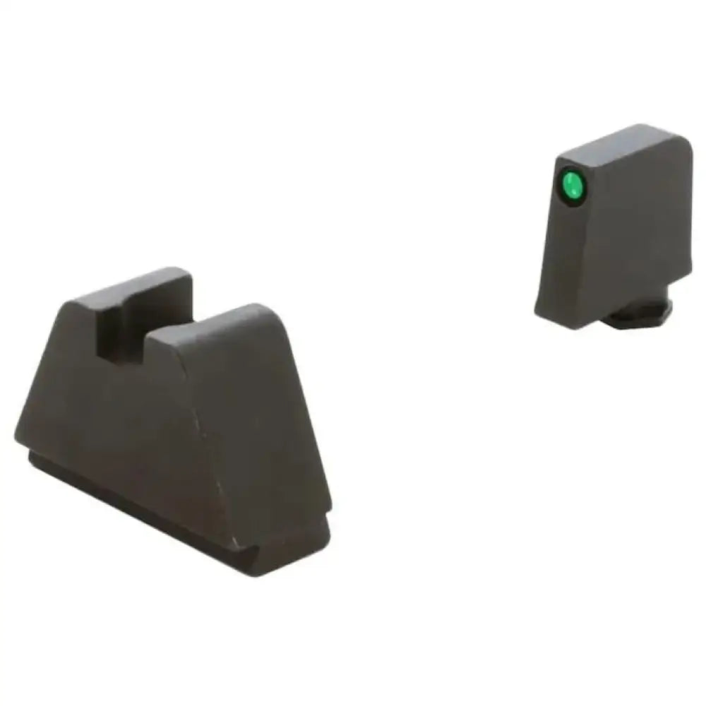 Ameriglo Suppressor Height Sights 4xl Tritium Night Sight Set for Glock Green Front Black Buy at Faith and Freedom