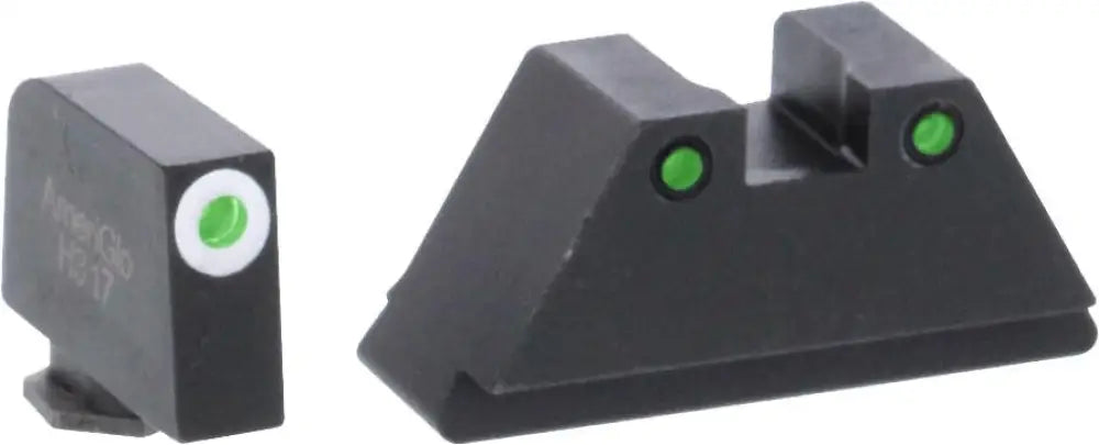 Ameriglo Suppressor Height Sights Green Tritium Round Outline White.315/black.392 for Glock Tallsuppressor Buy at Faith