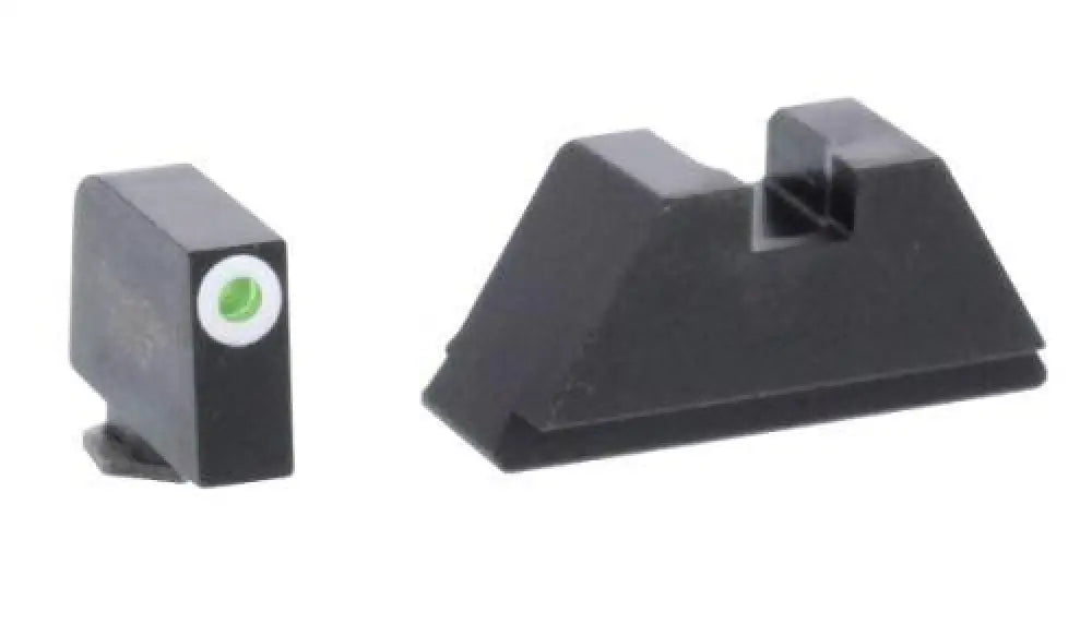 Ameriglo Suppressor Height Sights Green Tritium White Outline.315/flatblack.394 for Glock Tall Suppressor Buy at Faith